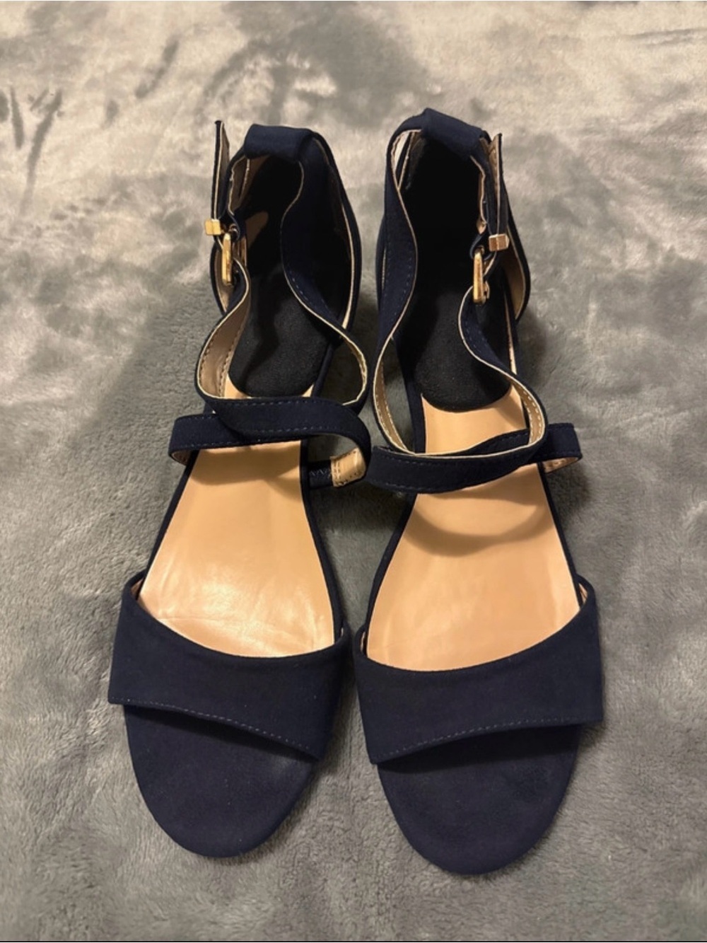 Dream Pairs Cross-strap Wedge Sandals Navy 9M